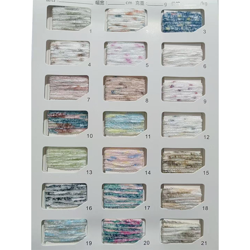 Glanzende polyester chenille garen